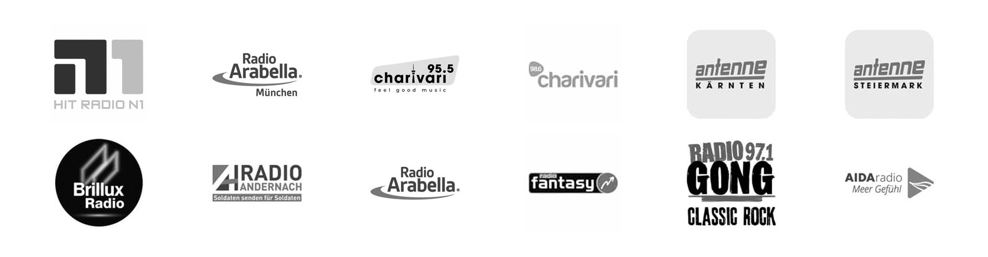 Referenzkunden: Hitradio N1, Radio Arabella München, 95.5 Charivari München, 98.6 Charivari Nürnberg, Antenne Kärnten, Antenne Steiermark, Brillux Radio, Radio Andernach, Radio Arabella Wien, Radio Fantasy Augsburg, Radio Gong 97.1 Nürnberg, AIDAradio
